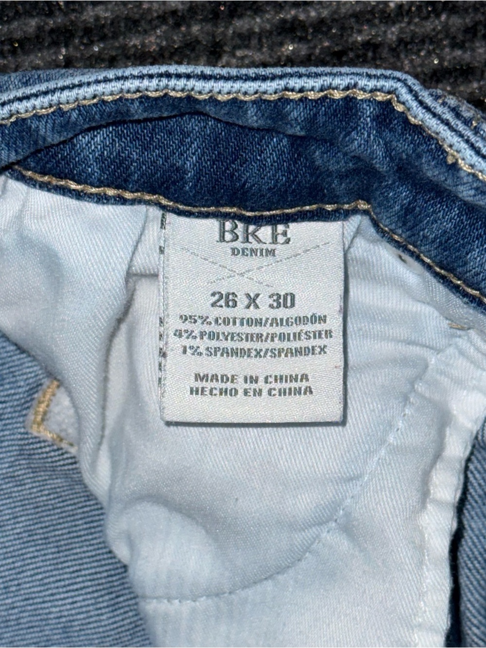 Buckle BKE Stella Slim Fit Low Rise Straight Stretch Blue Jeans 26 x 31 ABK2632S - Picture 9 of 10